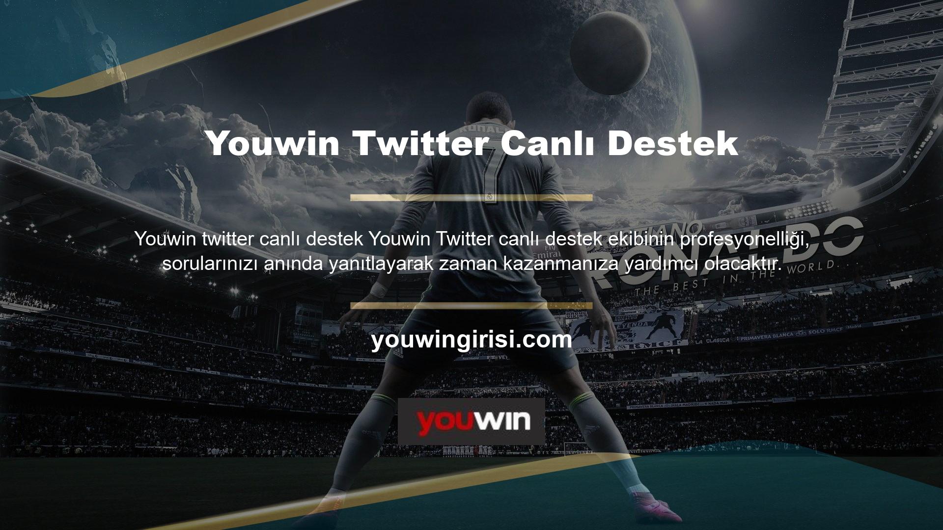 Türkiye'nin en iyi bahis sitelerinden biri olarak kabul edilen Youwin sitesine vakit kaybetmeden siteye para yatırabilir ve güvenilir bahis oynamanın keyfini çıkarabilirsiniz