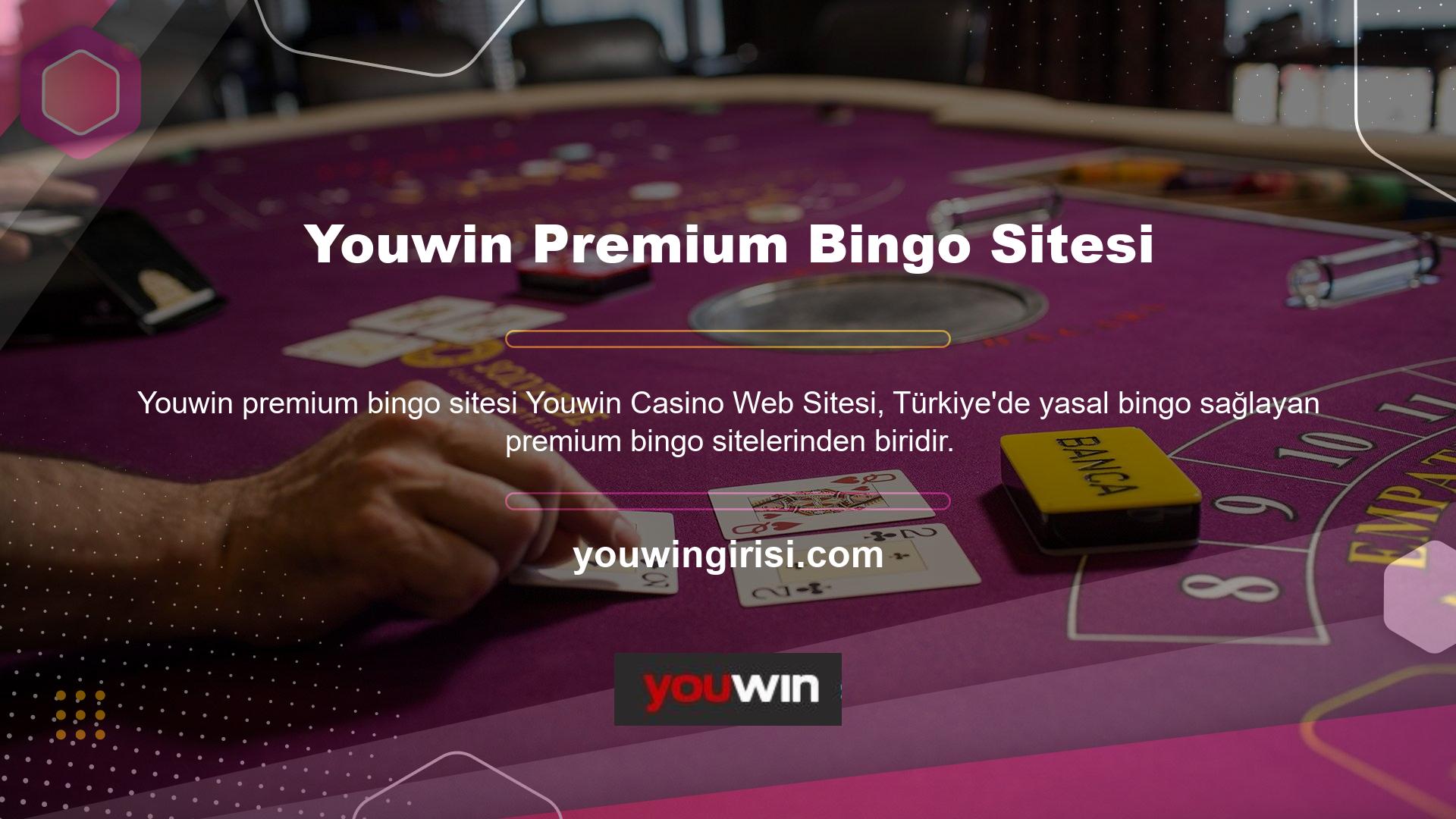 Youwin ana sayfasında Canlı Bingo sekmesine tıkladığınızda canlı bingo oyunları sunarak paralı bingo oynayabilirsiniz